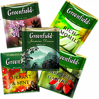Чай "Greenfield" Queenns Ginger (зеленый айва/имбирь) 1уп*25пак*10бл