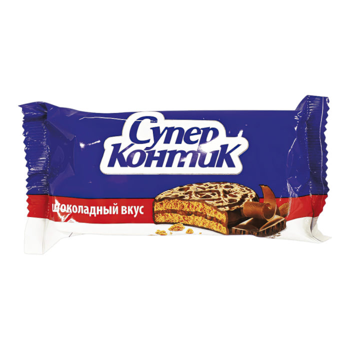 Печенье Супер-Контик ШОКОЛАД 100гр*50шт штуки ( 80кор)